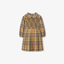 Check Cotton Poplin Dress