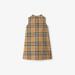 Check Cotton Poplin Dress