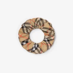 Check Cotton Scrunchie