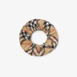 Check Cotton Scrunchie