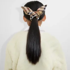Check Cotton Scrunchie
