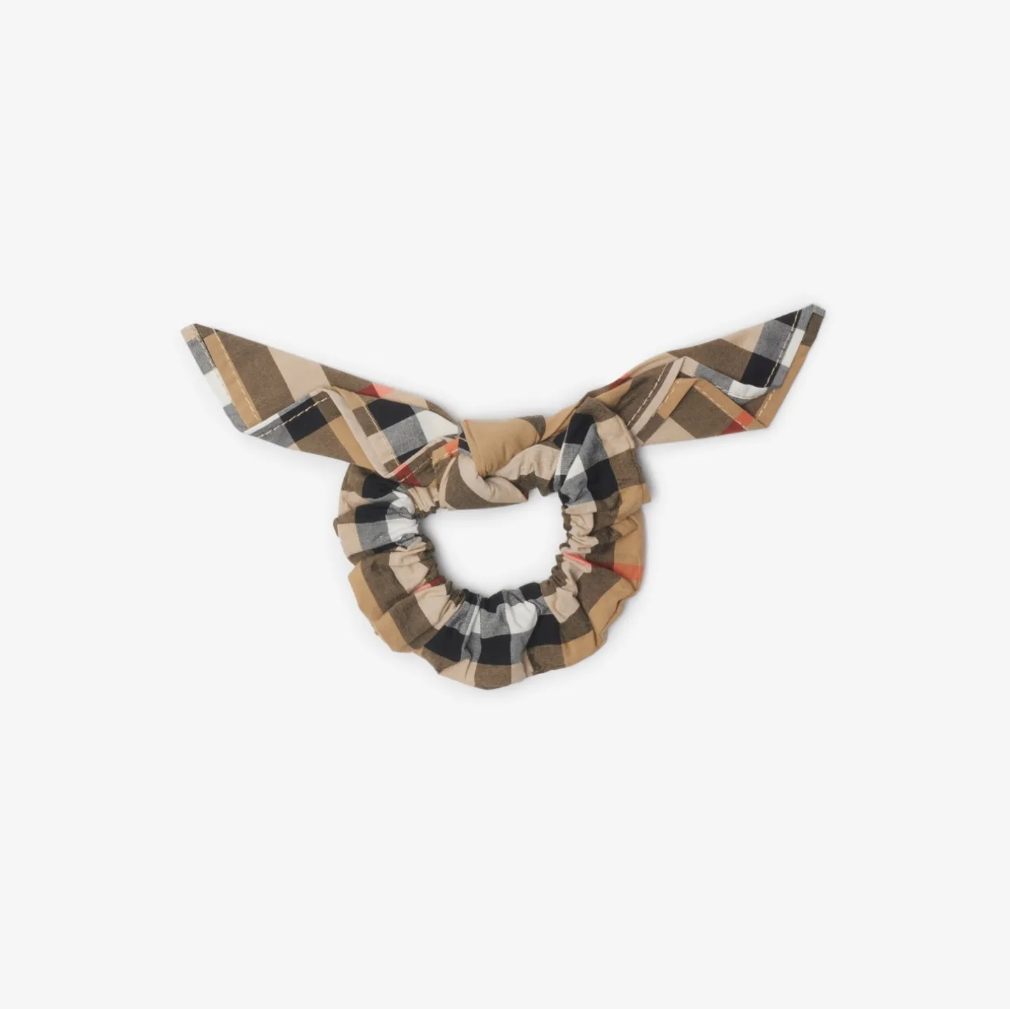 Check Cotton Scrunchie