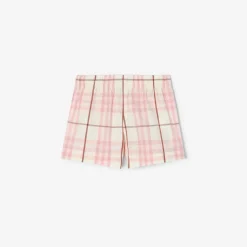 Check Cotton Shorts