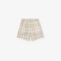 Check Cotton Shorts