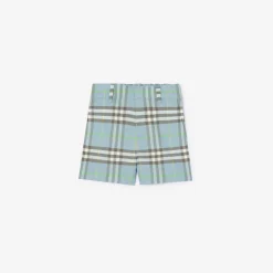 Check Cotton Shorts