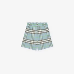 Check Cotton Shorts
