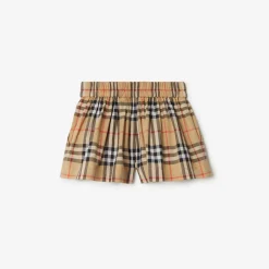 Check Cotton Shorts