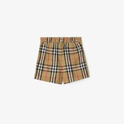 Check Cotton Shorts