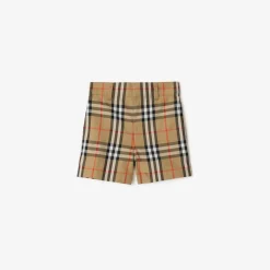 Check Cotton Shorts