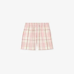 Check Cotton Shorts