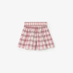 Check Cotton Shorts