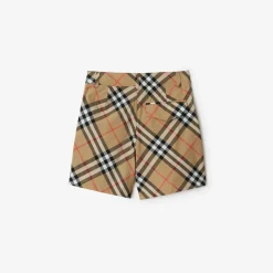 Check Cotton Shorts