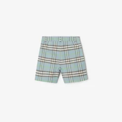 Check Cotton Shorts