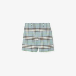 Check Cotton Shorts