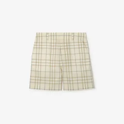 Check Cotton Shorts