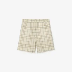 Check Cotton Shorts
