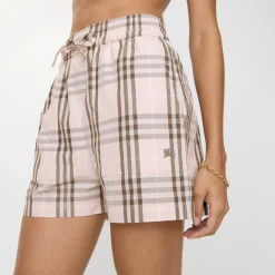 Check Cotton Shorts
