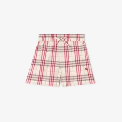 Check Cotton Shorts