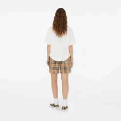 Check Cotton Shorts
