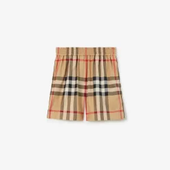 Check Cotton Shorts