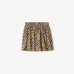 Check Cotton Skirt