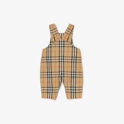 Check Cotton Three-piece Baby Gift Set