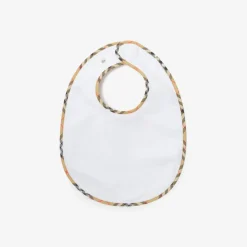 Check Cotton Three-piece Bib Set
