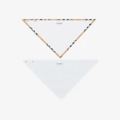 Check Cotton Two-piece Bib Set