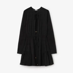 Check Cotton Voile Dress