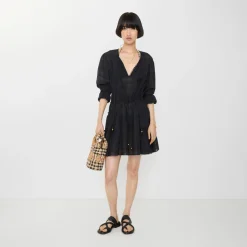 Check Cotton Voile Dress
