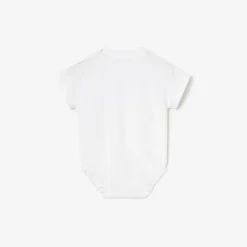Check Cursive Logo Cotton Bodysuit