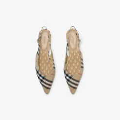 Check Dame Slingback Ballerinas​