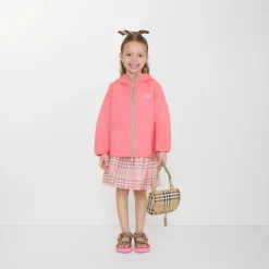 Checker-tape Nylon Hooded Jacket