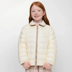 Checker-tape Nylon Puffer Jacket