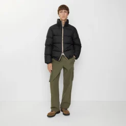 Checker-tape Snowdon Puffer Jacket