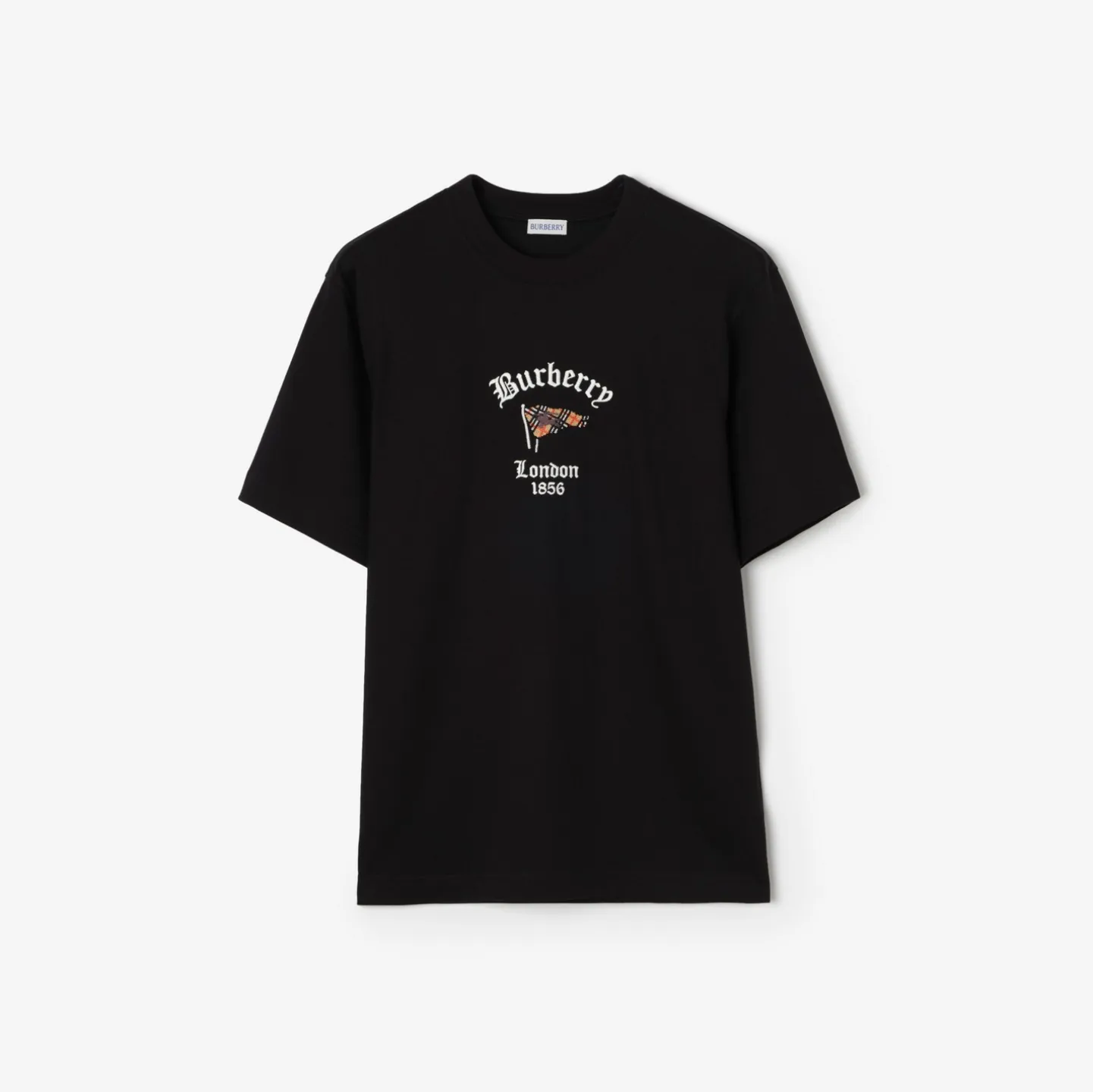 Check Flag Cotton T-shirt