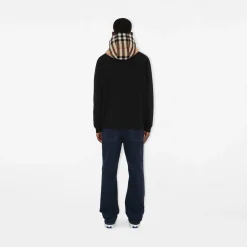 Check Hood Cotton Zip Hoodie