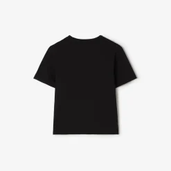 Check Knight Stamp Cotton T-shirt