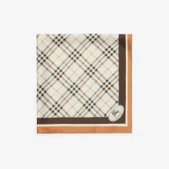 Check Knight Stamp Silk Scarf