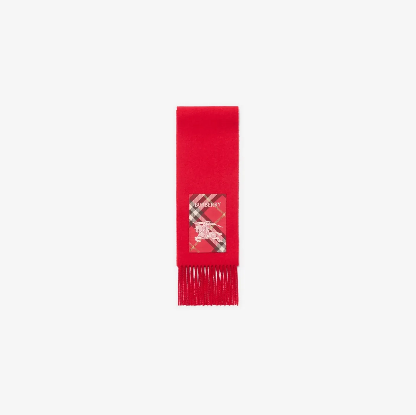 Check Label Cashmere Scarf