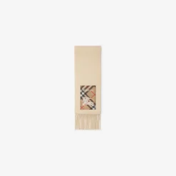 Check Label Cashmere Scarf