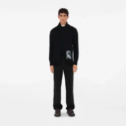 Check Label Cashmere Scarf