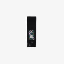 Check Label Cashmere Scarf