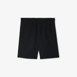 Check Label Cotton Shorts