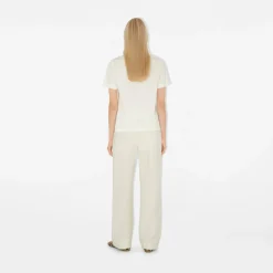Check Label Cotton T-shirt