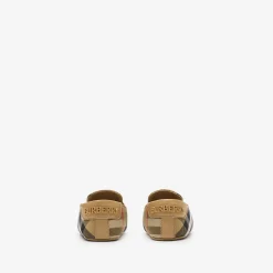 Check Nylon Blend Booties
