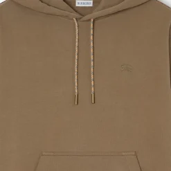 Check Piping Cotton Hoodie