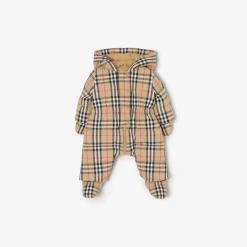 Check Puffer Suit