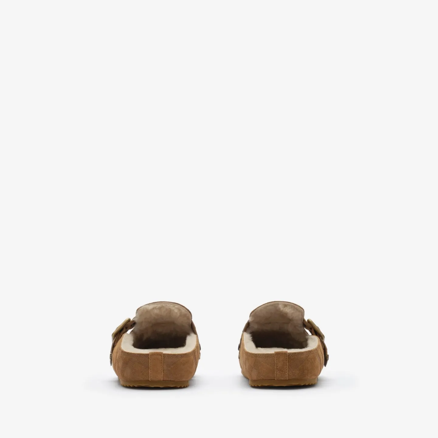 Check Shearling Urchin Clogs