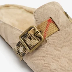Check Shearling Urchin Clogs